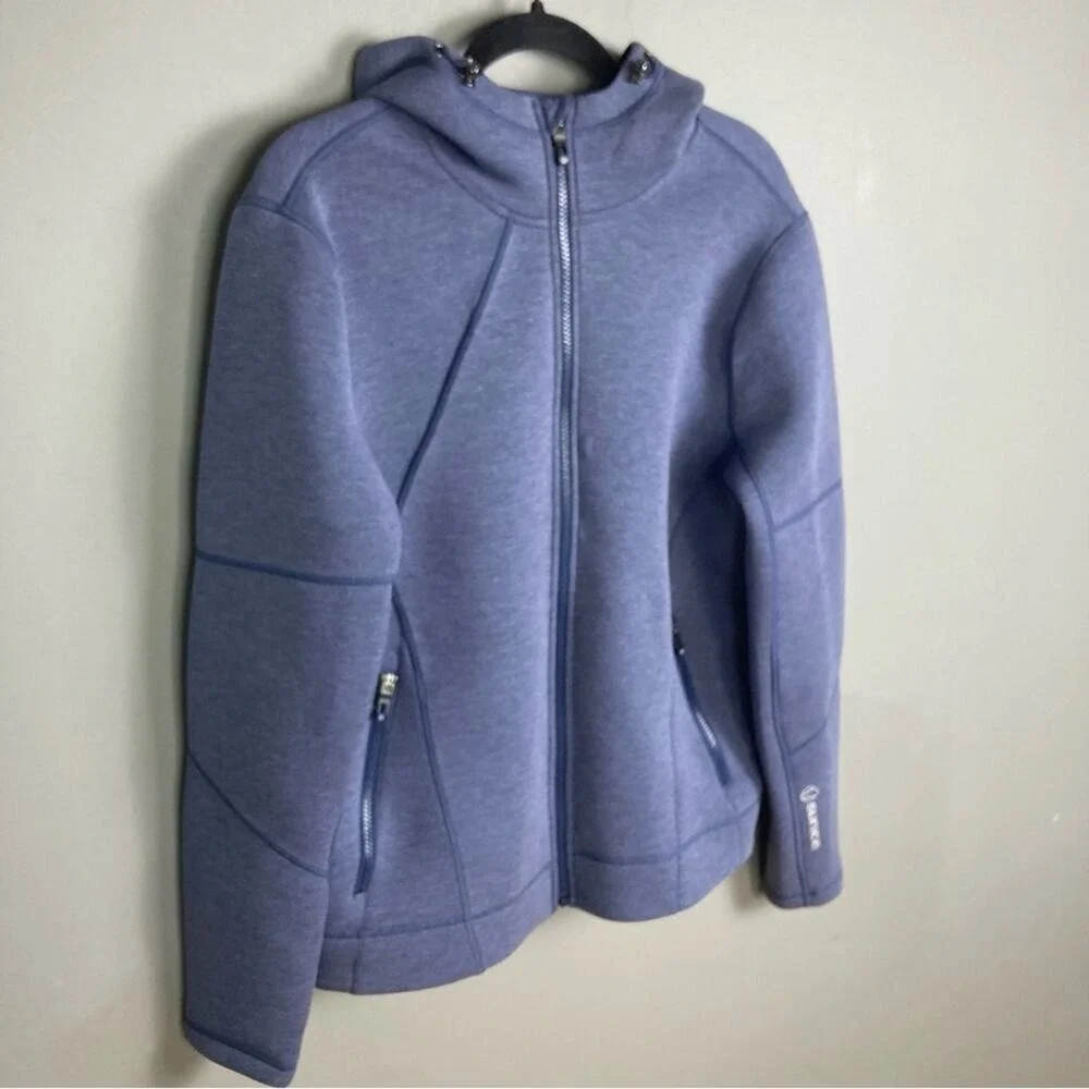 Sunice Performance Jacket Mens‎ M NEW Fitted Hooded full Zip Pockets Blue